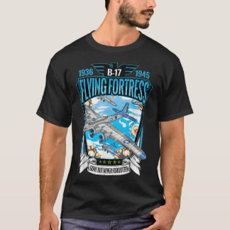 Vintage B17 Flying Fortress WW2 heavy bomber aviat T-Shirt