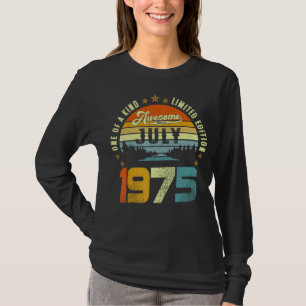 Vintage {B]th Birthday Awesome Since July 1975 Epi T-Shirt