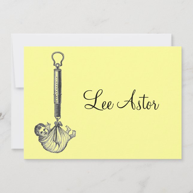 Vintage Baby Announcement (Front)