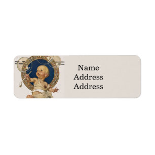 Vintage Baby Bubbles by J.C. Leyendecker Nursery Return Address Label