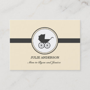 Vintage Baby Carriage Calling Card
