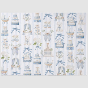 Vintage Baby Carriage French nursery Baby Shower Tissue Paper