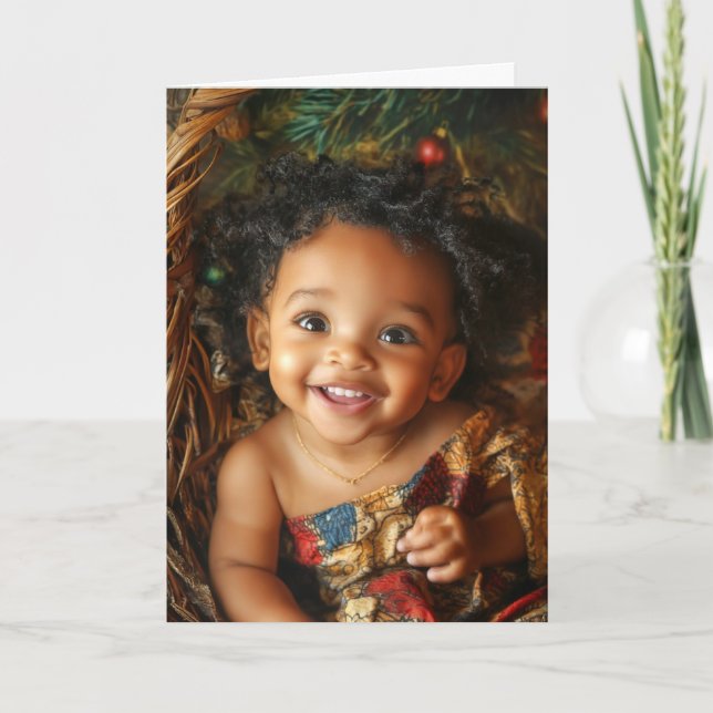 Vintage Baby Christmas Card (Front)