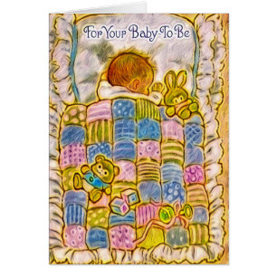 Vintage Baby Painting, For Your Baby-To-Be