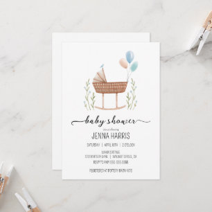 Vintage Baby Shower boy Gender Nuetral Invitation