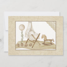 Vintage Baby Shower Invitation