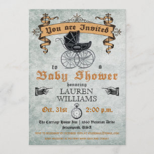 Vintage Baby Shower Invitation
