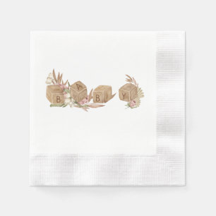Vintage Baby Shower Paper Napkin