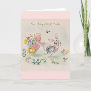 Vintage Baby's First Easter Card