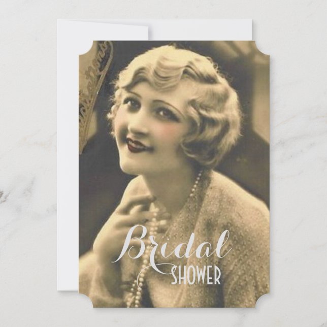 vintage bachelorette Party Gatsby bridal shower Invitation (Front)