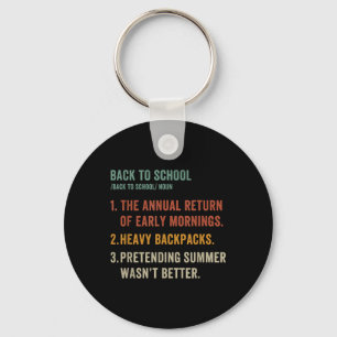 Vintage Back To School Definition Teachers Definit Key Ring