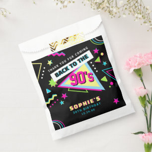 Vintage Back To The 90s Retro 30th Birthday Party Favour Bag