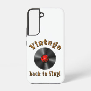 Vintage Back to Vinyl Record Art Samsung Galaxy Case