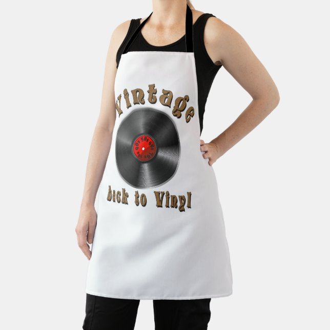 Vintage - Back to Vinyl, the record is back Apron (Insitu)