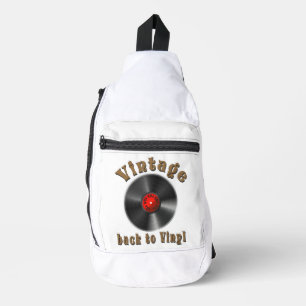 Vintage - Back to Vinyl, the record is back Sling Bag