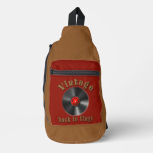 Vintage - Back to Vinyl, the record is back Sling Bag