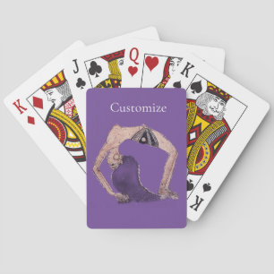 Vintage Backbend Yoga Pose Thunder_Cove Playing Cards