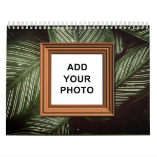 Vintage Background 2025 Add Your Photos Colourful  Calendar