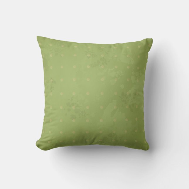 Vintage background in green, pillow (Front)