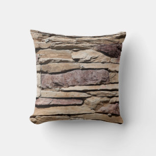 Vintage background texture old masonry stone brick cushion