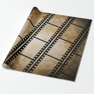 Vintage background with film framefilm, photo, abs wrapping paper