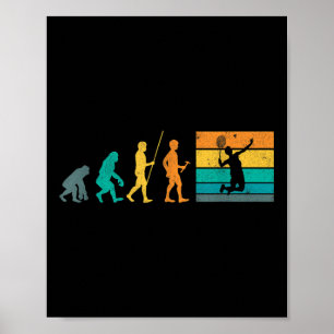 Vintage Badminton Evolution Shuttle Retro Badminto Poster