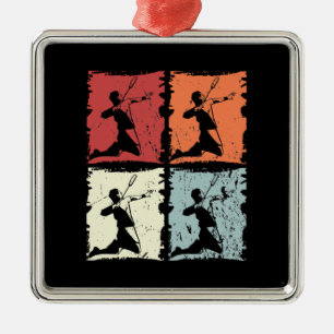 Vintage Badminton Metal Ornament