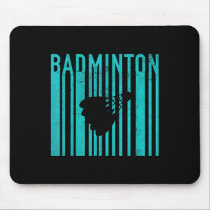 Vintage Badminton - Retro Badminton Player - Badmi Mouse Pad