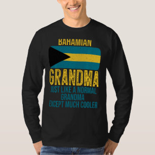 Vintage Bahamian Grandma Bahamas Flag For Mother S T-Shirt
