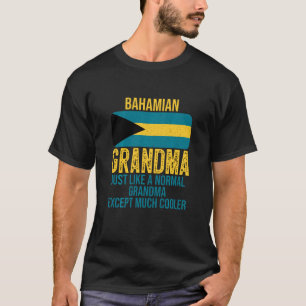Vintage Bahamian Grandma Bahamas Flag For Mother S T-Shirt