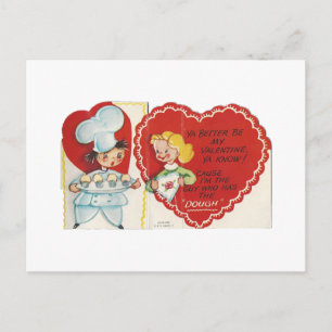 Vintage Baker Valentine Holiday Postcard