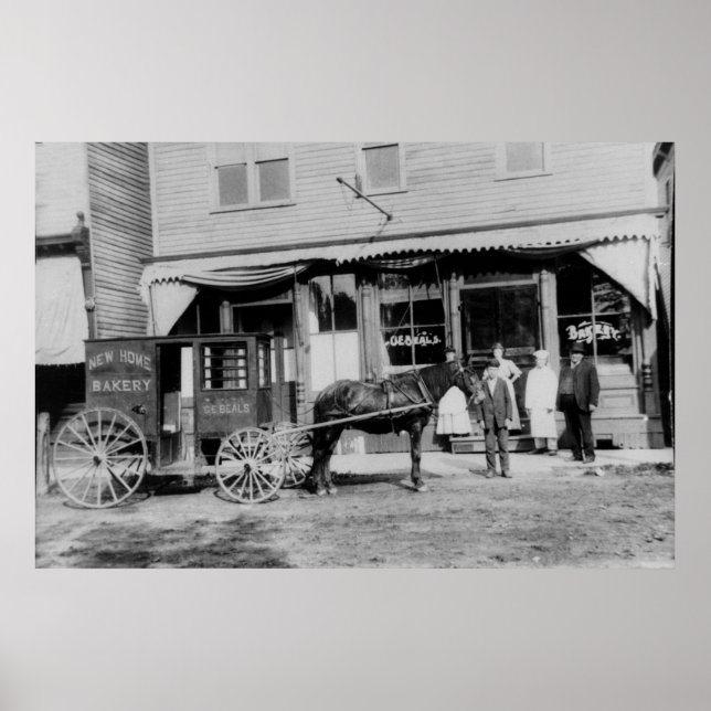Vintage Bakery Delivery Poster (Front)