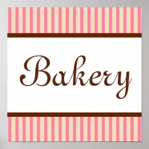 Vintage Bakery Sign Art Print