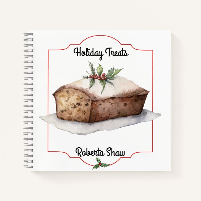 Vintage Bakery Spiral Recipe Notebook (Front)