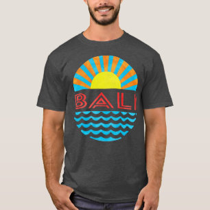 Vintage Bali Beach Sun And Waves T-Shirt