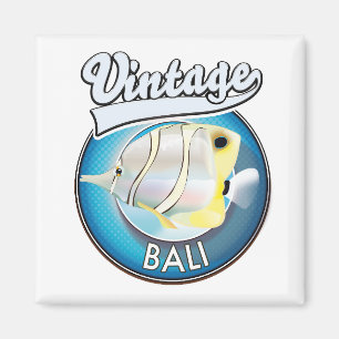 Vintage Bali retro logo Magnet
