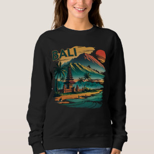 Vintage Bali Travel – Sunset Beach & Temple Sweatshirt