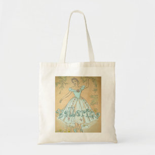 Vintage Ballerina Tote Bag