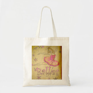 Vintage Ballerina Tote Bag
