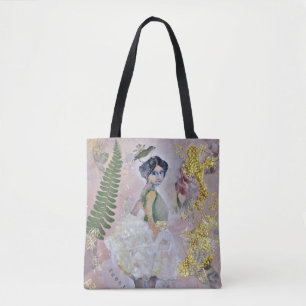 Vintage ballerina tote bag