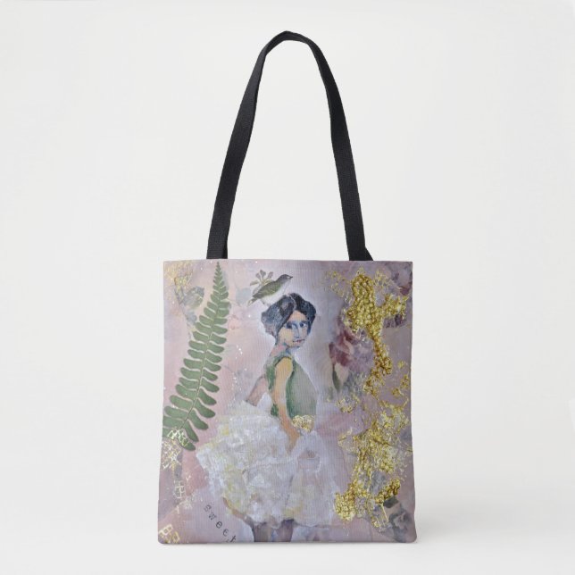 Vintage ballerina tote bag (Front)