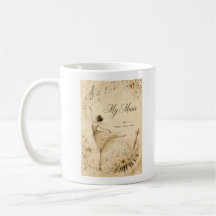 Vintage Ballet Music Mug Editable