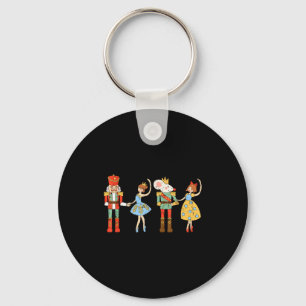 Vintage Ballet Sugar Plum Fairy Nutcracker Squad C Key Ring