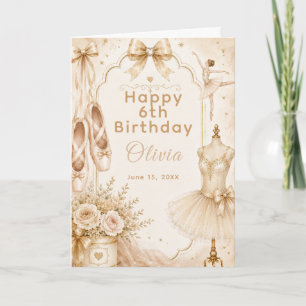 Vintage Ballet Tutu Party Card