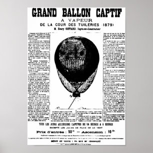 Vintage Balloons Poster