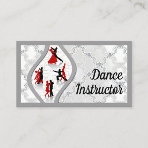 Vintage Ballroom Dance Teacher Business Card