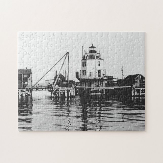 Vintage Baltimore Lighthouse Jigsaw Puzzle (Horizontal)