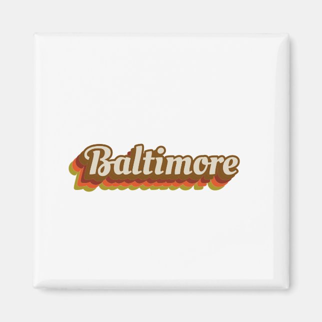 Vintage Baltimore Magnet (Front)