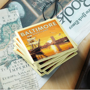 Vintage Baltimore Maryland Magnet