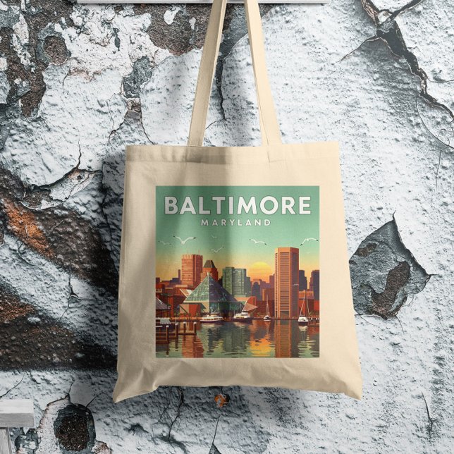 Vintage Baltimore Maryland Tote Bag (Creator Uploaded)